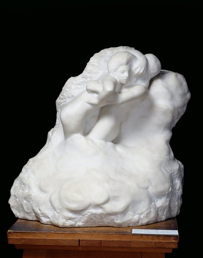 Paolo y Francesca en las nubes, 1904 (mármol) de Auguste Rodin